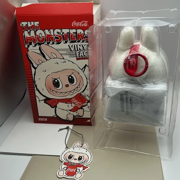 LABUBU -THE MONSTERS COCA-COLA SERIES-Vinyl Face Blind Box “Happy Factor” NWOT - Picture 6 of 15